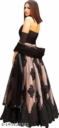 Simple Beautiful Wedding Partywear Lehengas  - Free-Size
