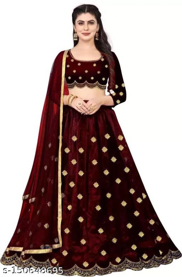 Zulmi Women Embroidery Lehengas - Free Size