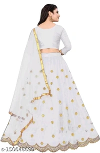 Zulmi Women Embroidery Lehengas - Free Size