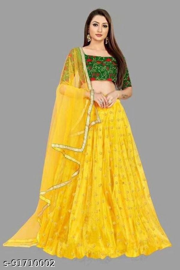 Zulmi Women Embroidery Lehengas - Free Size