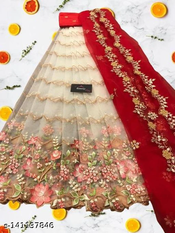 Zulmi Women Embroidery Lehengas - Free Size