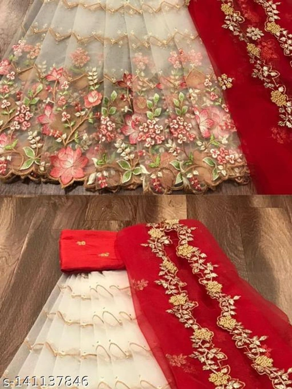 Zulmi Women Embroidery Lehengas - Free Size