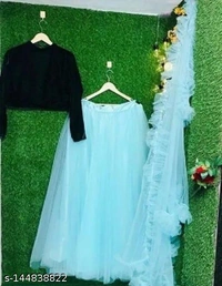 New Latest Colourful Brindal Lehengas  - Free Size
