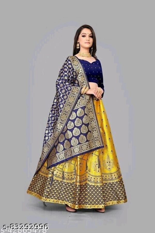 Fancy Laquard Lehenga Choli  - Free Size