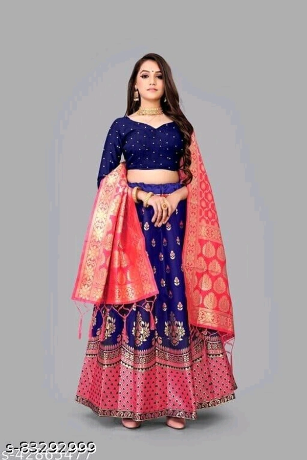 Fancy Laquard Lehenga Choli  - Free Size