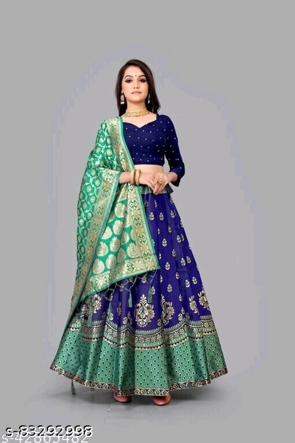 Fancy Laquard Lehenga Choli  - Free Size