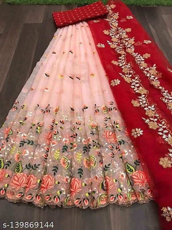 Women Fancy Lehenga Choli  - Semi Stitched