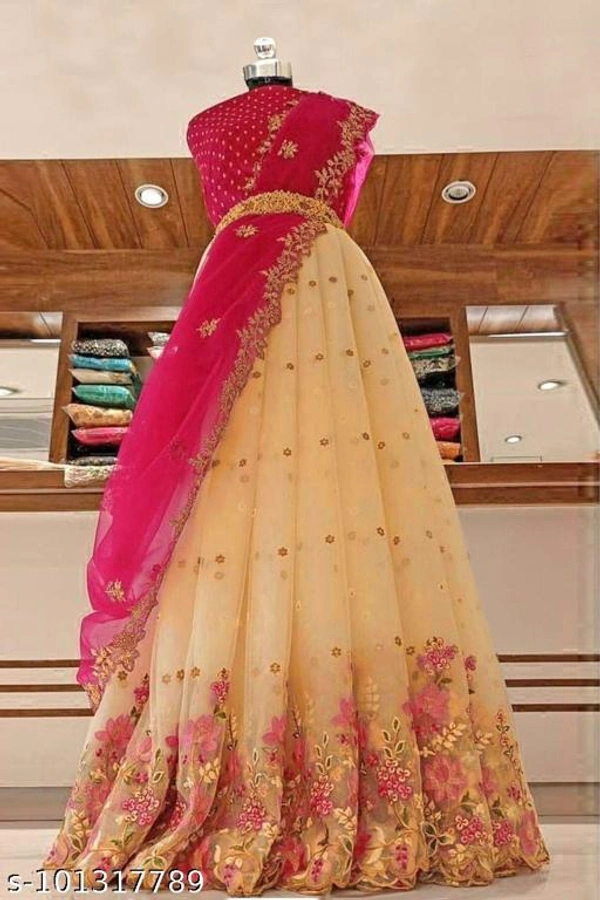 Triputi Banarasi Lehenga Choli Collection  - Free Size