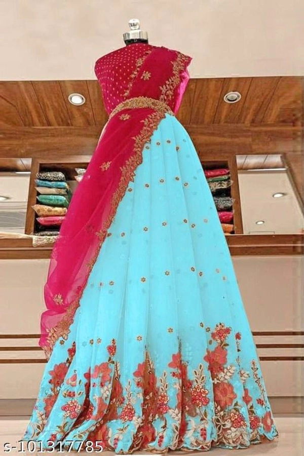 Triputi Banarasi Lehenga Choli Collection  - Free Size