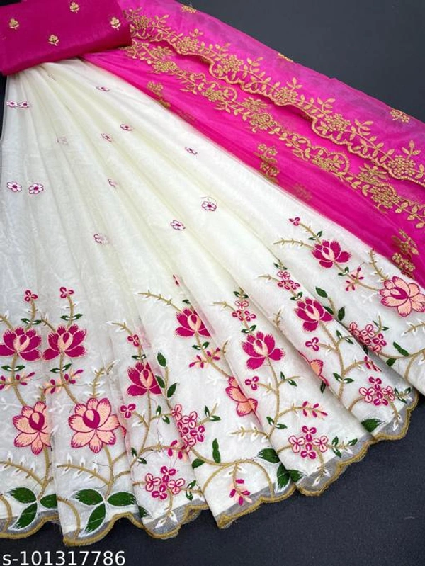 Triputi Banarasi Lehenga Choli Collection  - Free Size