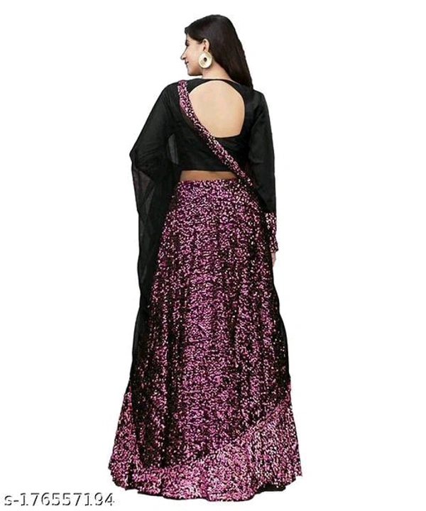 Sequence Lehnga Pink Choli  - Semi Stitched
