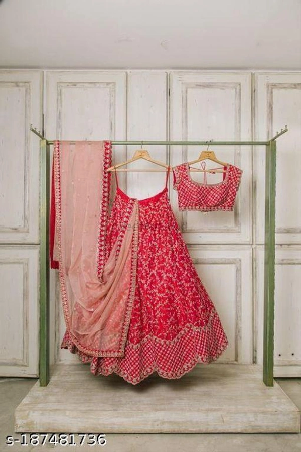 Triputi Banarasi Lehenga Choli Collection  - Semi Stitched