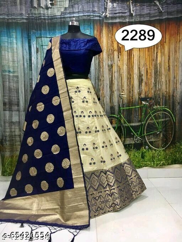 Banarsari Self Design Lehnga Choli  - Free Size