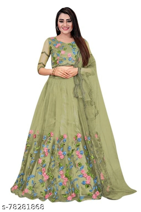 Oranzo Silk Lehnga Choli  - Free Size