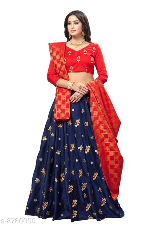 Banarsari Self Design Lehnga Choli  - Free Size