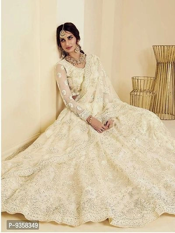 Designer Net Embroidery Lehenga Choli - Free Size