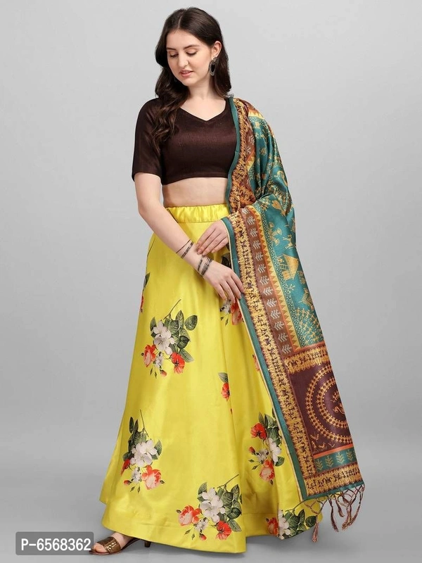 Stylish Silk Branded Lehenga - Free Size