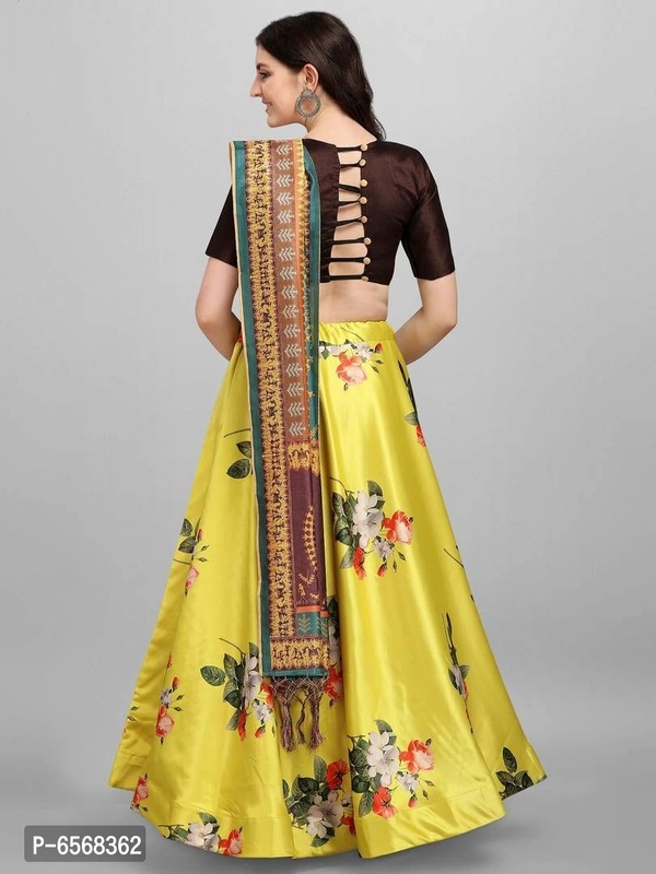 Stylish Silk Branded Lehenga - Free Size