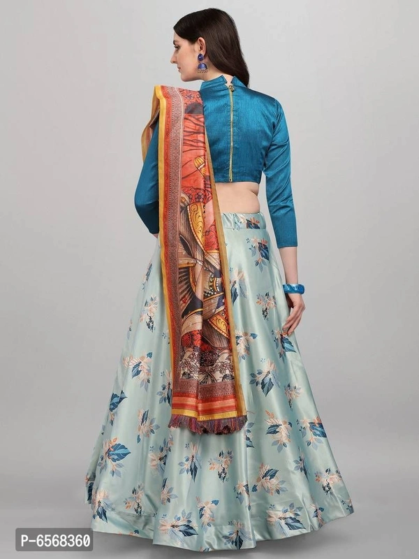 Stylish Silk Branded Lehenga - Free Size