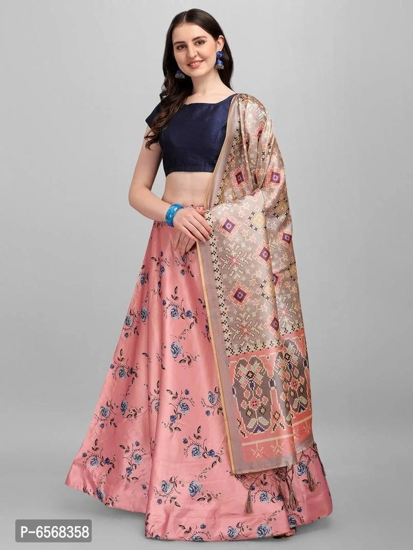 Stylish Silk Branded Lehenga - Free Size
