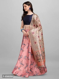 Stylish Silk Branded Lehenga - Free Size