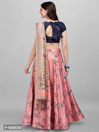 Stylish Silk Branded Lehenga - Free Size