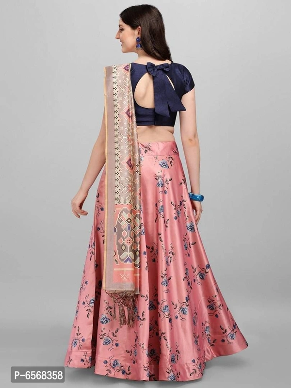 Stylish Silk Branded Lehenga - Free Size