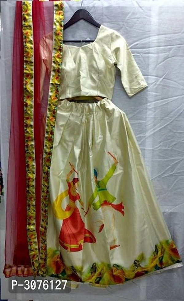 Stylish Silk Branded Lehenga - Semi Stitched