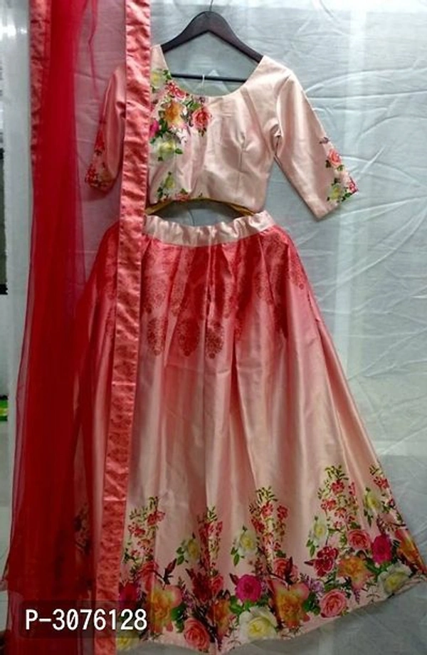 Stylish Silk Branded Lehenga - Free Size