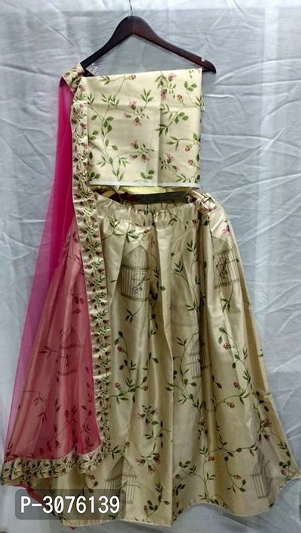 Stylish Silk Branded Lehenga - Semi Stitched