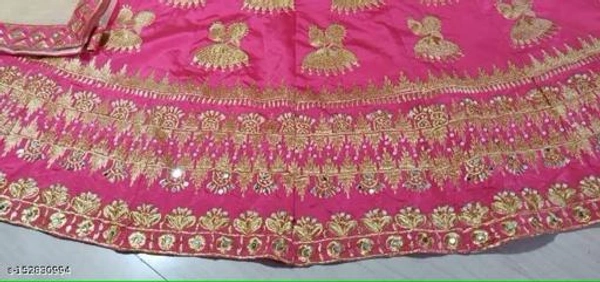 Stylish Silk Branded Lehenga - Semi Stitched