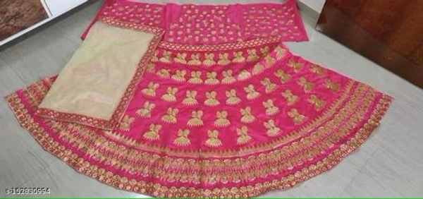 Stylish Silk Branded Lehenga - Semi Stitched