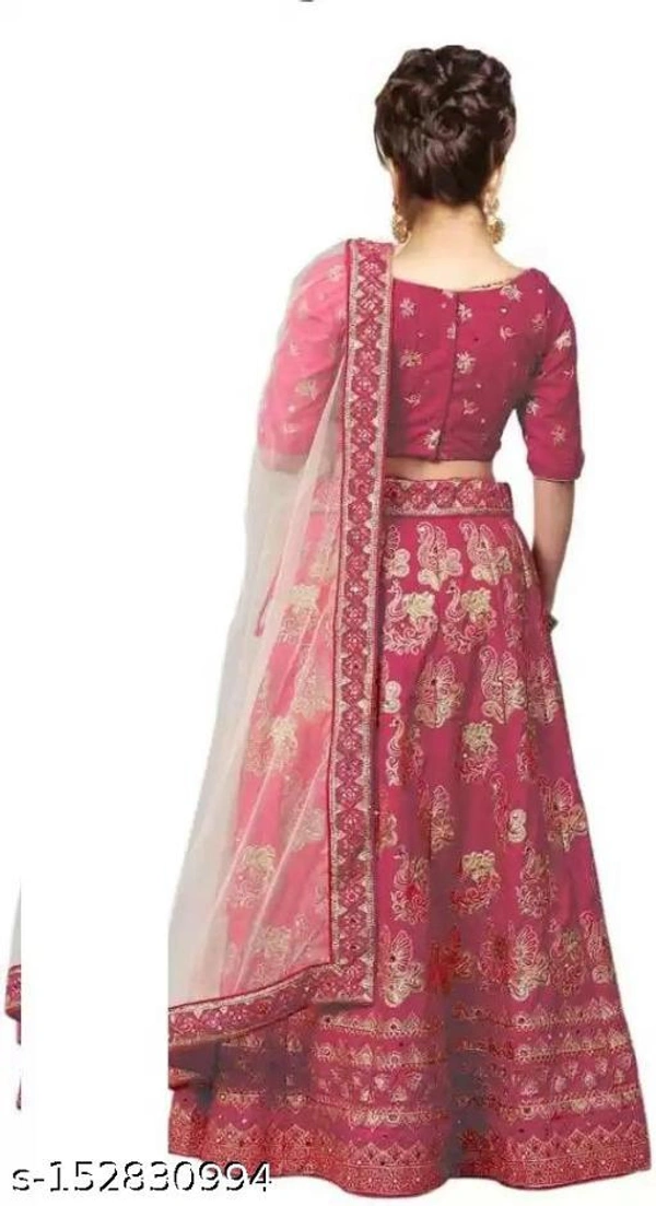 Stylish Silk Branded Lehenga - Semi Stitched