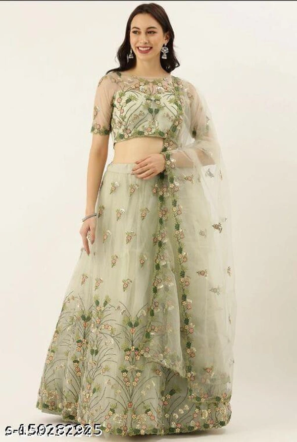 Latest Attractive Embodiery Lehenga Choli  - Semi Stitched
