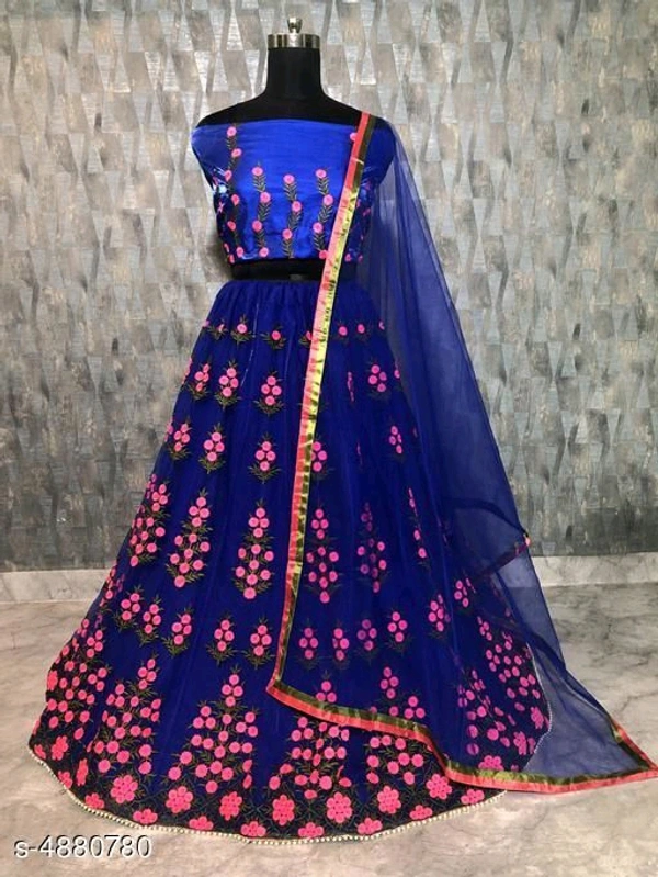 Latest Attractive Embodiery Lehenga Choli  - Free Size