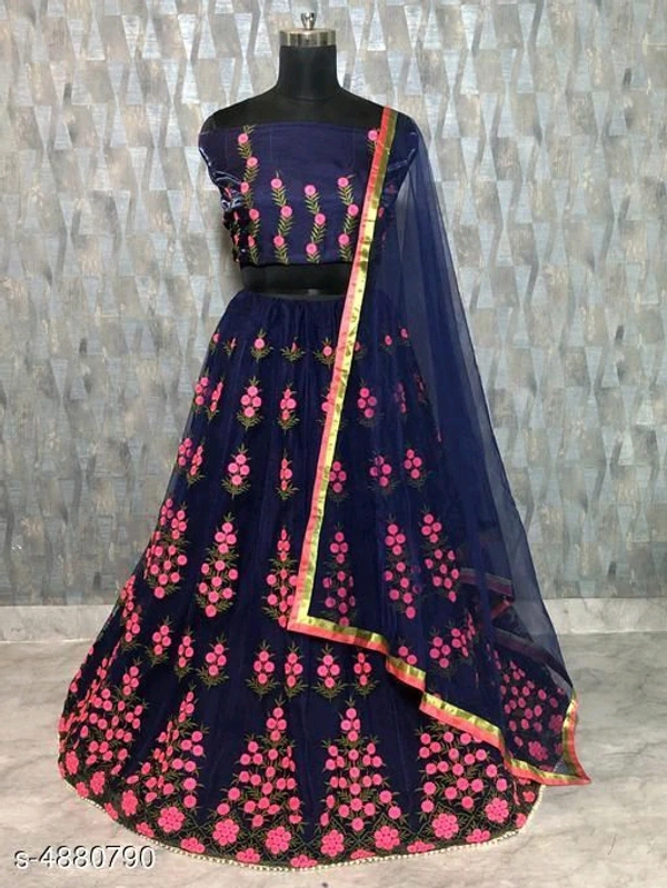Latest Attractive Embodiery Lehenga Choli  - Free Size