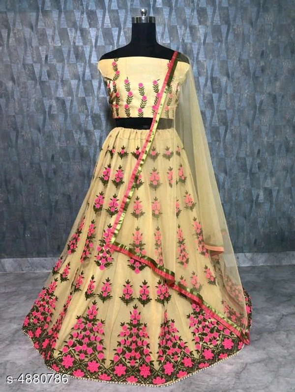 Latest Attractive Embodiery Lehenga Choli  - Free Size
