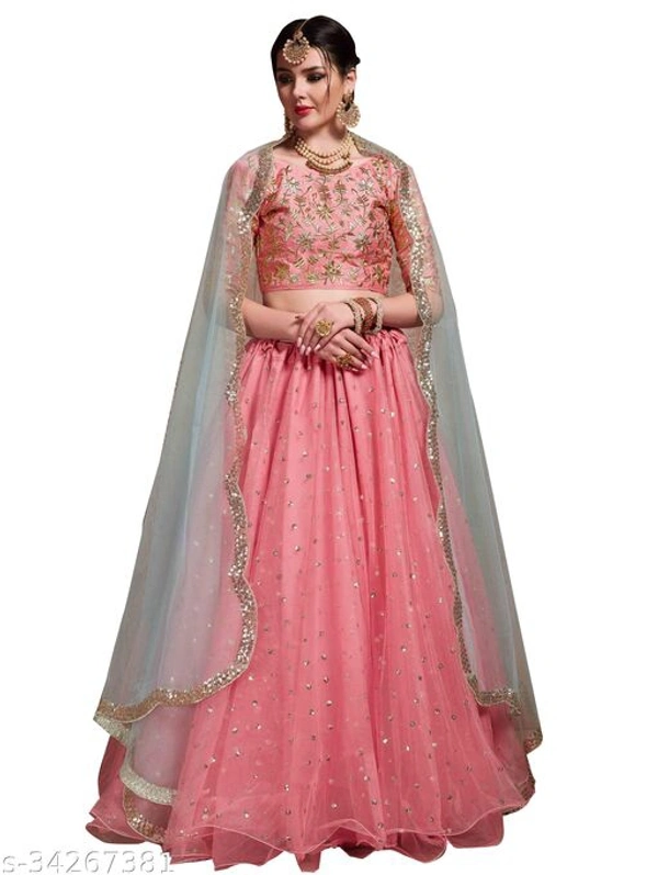 Latest Attractive Embodiery Lehenga Choli  - Free Size