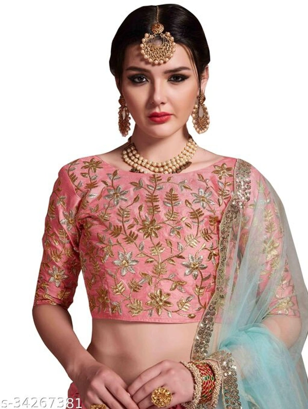 Latest Attractive Embodiery Lehenga Choli  - Free Size