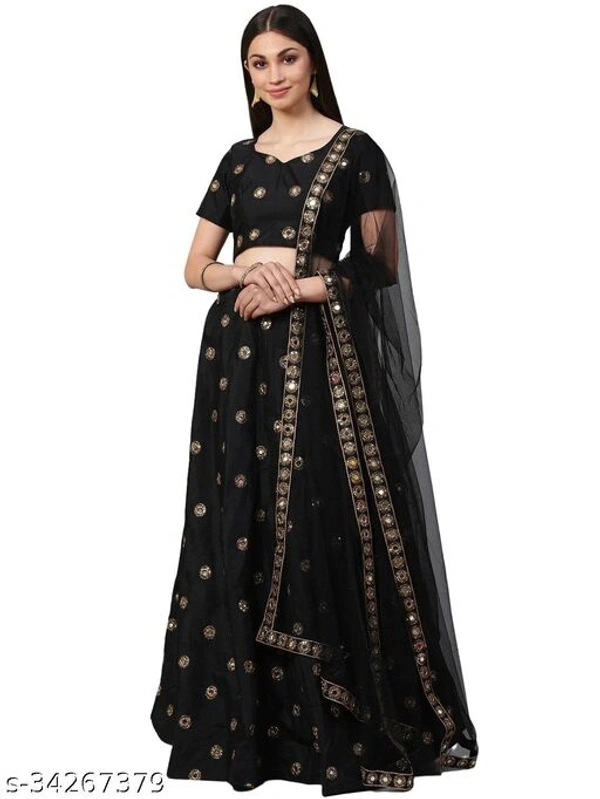 Latest Attractive Embodiery Lehenga Choli  - Semi-stitched