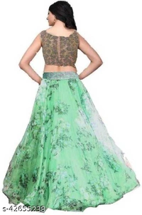 Super Embroidery Latest Wedding Lehengas  - Semi Stitched