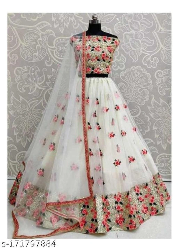 Super Embroidery Latest Wedding Lehengas  - Free Size