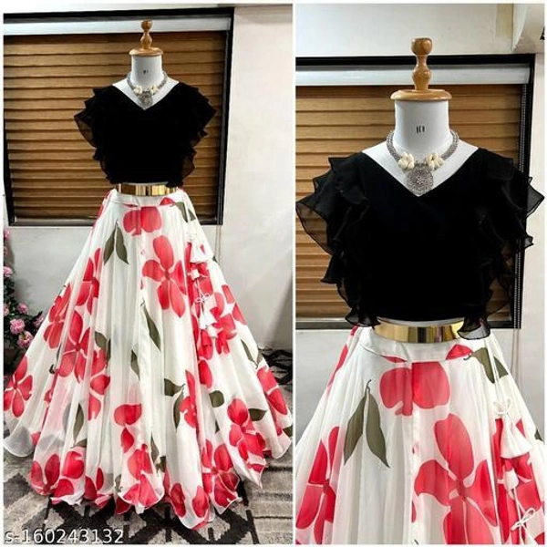 Women Kanjivaran Silk Semi-stitched Lehenga Choli  - Semi Stitched