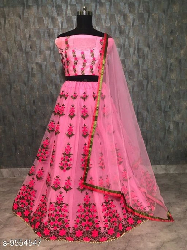 Women Kanjivaran Silk Semi-stitched Lehenga Choli  - Free Size