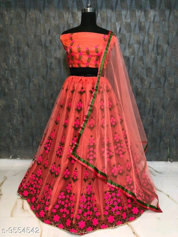 Women Kanjivaran Silk Semi-stitched Lehenga Choli  - Semi Stitched
