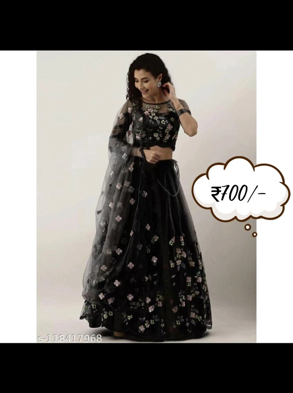 Women Kanjivaran Silk Semi-stitched Lehenga Choli  - Free Size