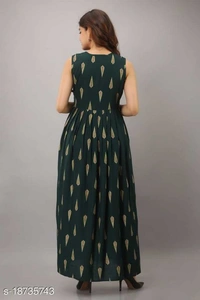 Jd Printed Rakul Gown Designer Embroidery Self-conteted  - M