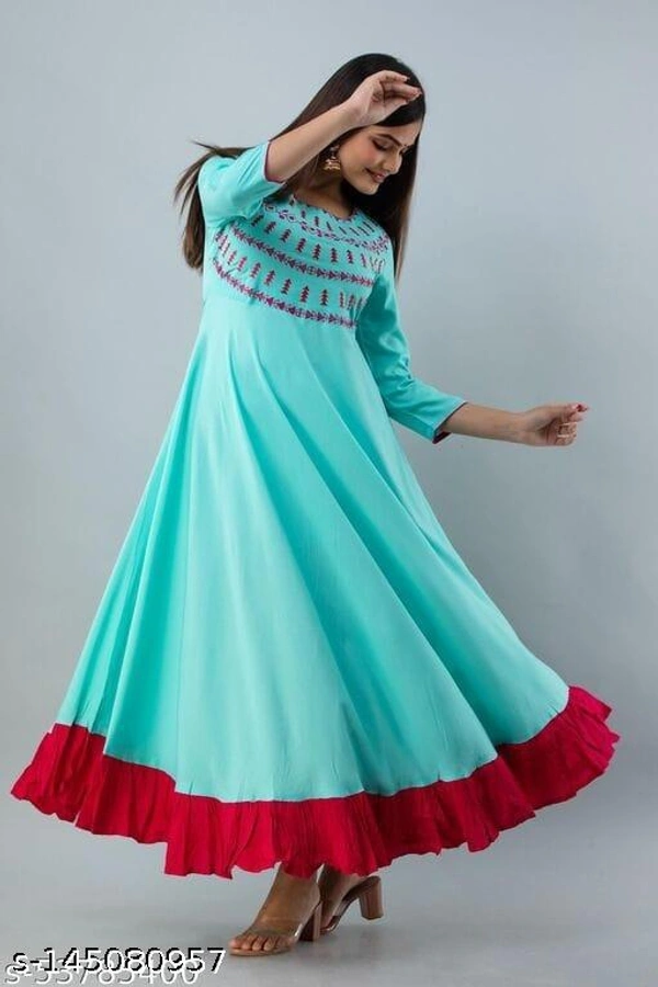 Anarkali Gown For Women  - L