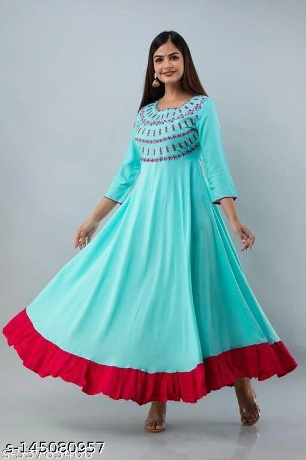 Anarkali Gown For Women  - L