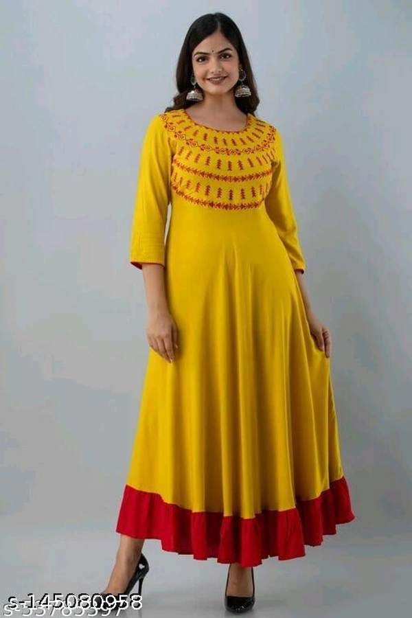Anarkali Gown For Women  - L